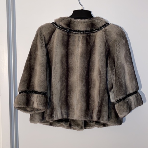 Vintage Terry Lewis Classic Luxuries Faux Chinchilla Fur Coat - Picture 6 of 10